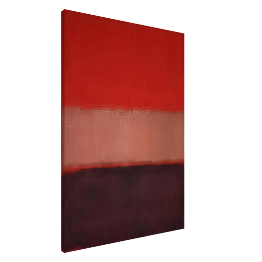 Mark Rothko - No. 46 Black, Ochre, Red Over Red - 1957 Canvas - 20x30 cm / 8x12 inches-canvas