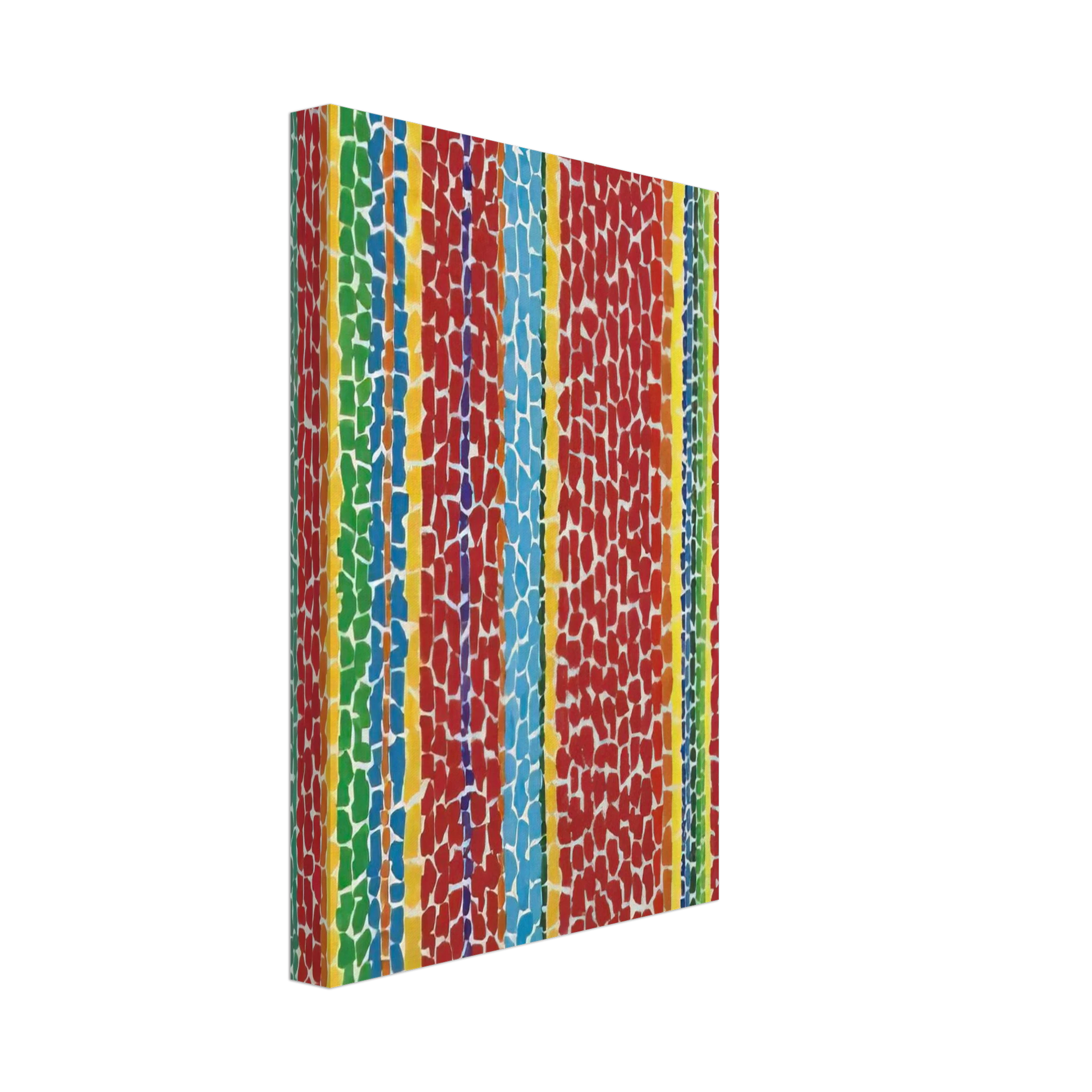 Alma Woodsey Thomas - RED VIOLET NURSERY VIEWED FROM ABOVE 1970 Canvas - 40x60 cm / 16x24 inches-canvas