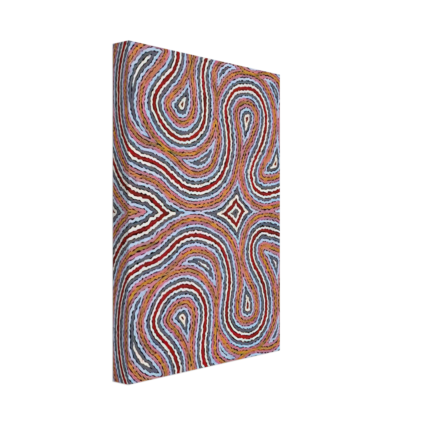 Clifford Possum Tjapaltjarri - Untitled Narripi Worm Dreaming - 1996 Canvas - 40x60 cm / 16x24 inches-canvas