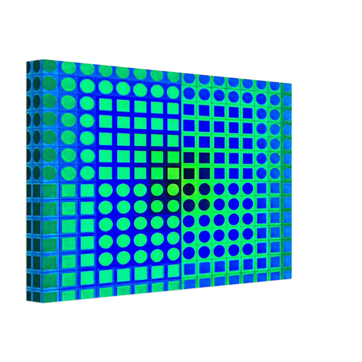 Victor Vasarely - Zoeld V - 1967 Canvas - 70x100 cm / 28x40 inches-canvas