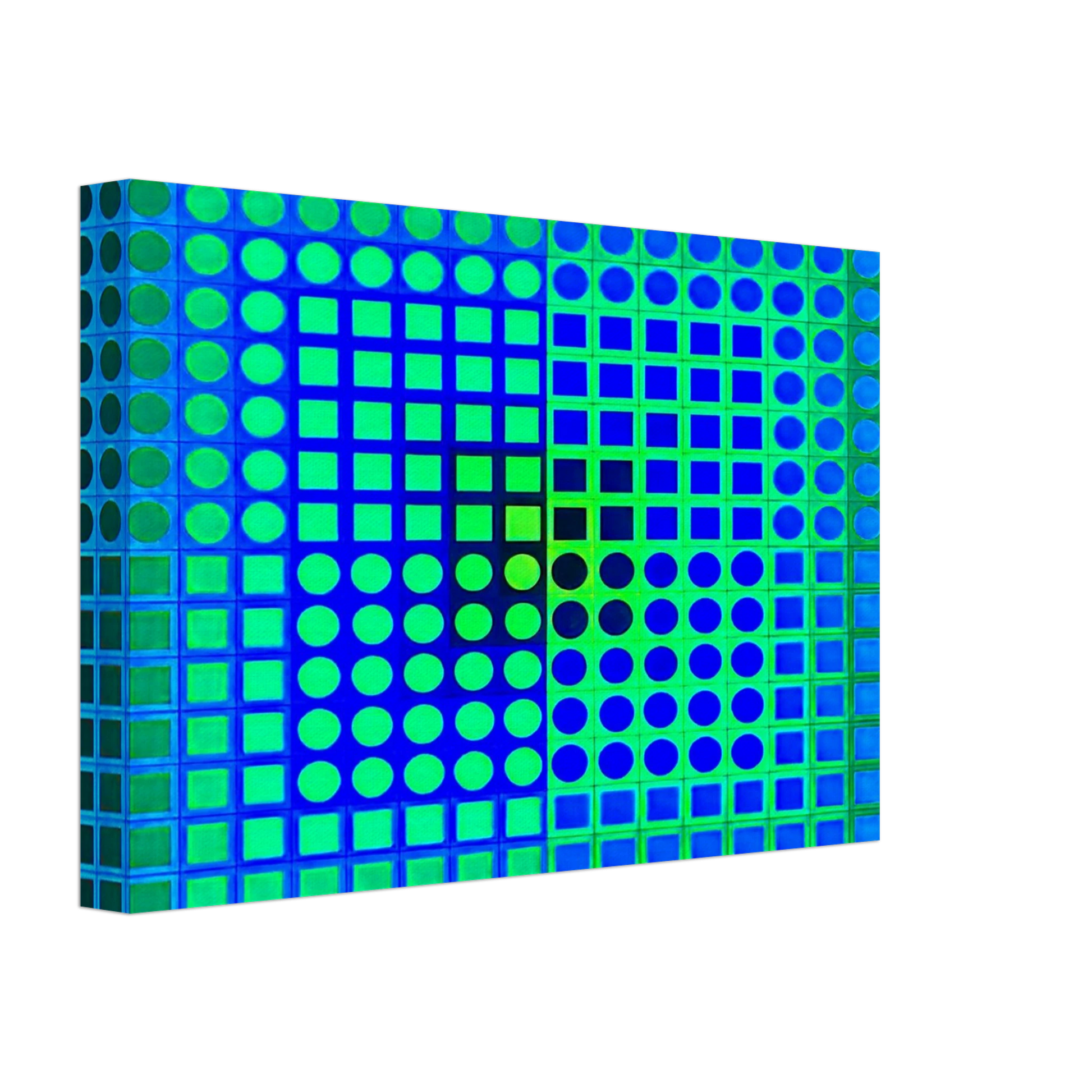 Victor Vasarely - Zoeld V - 1967 Canvas - 70x100 cm / 28x40 inches-canvas