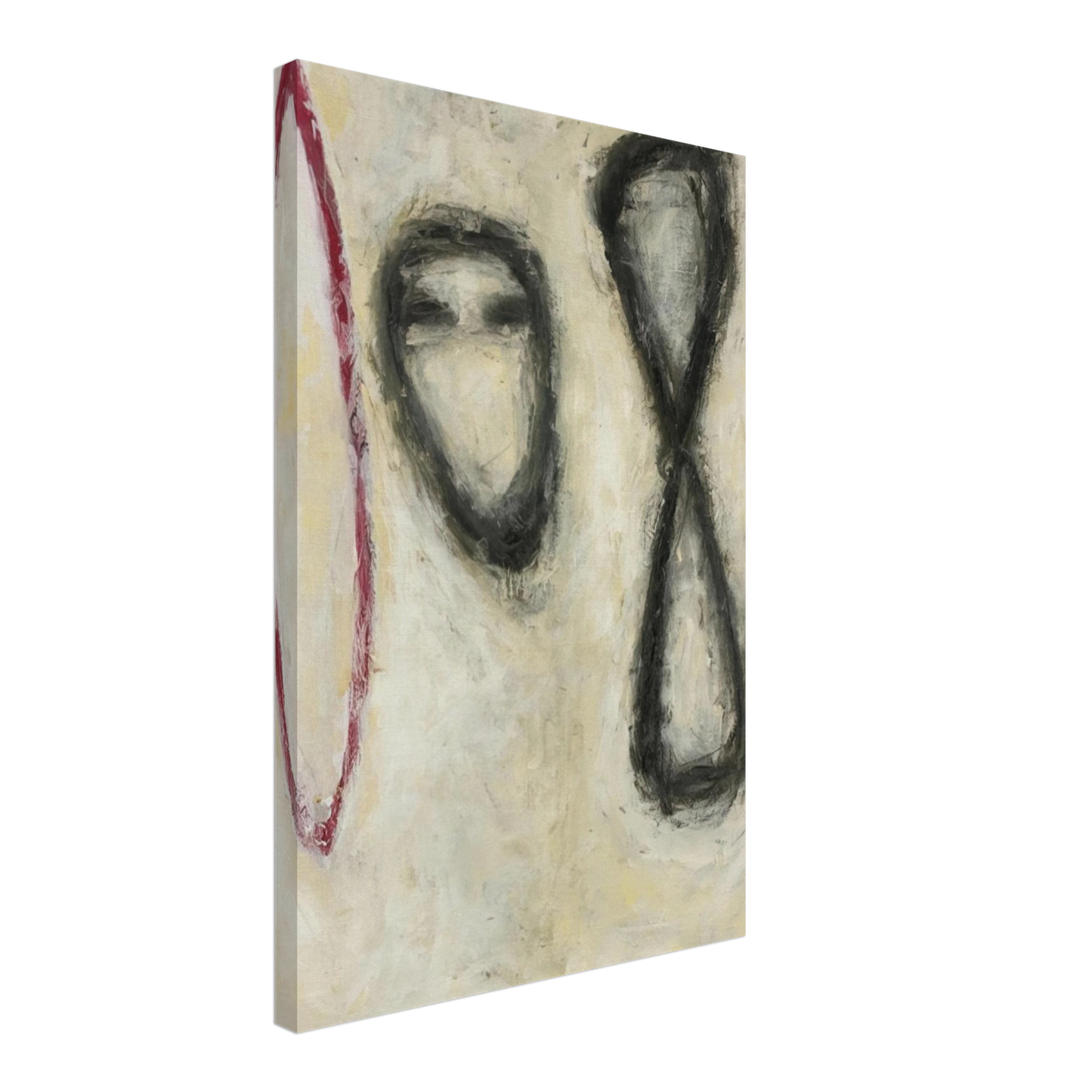 Susan Rothenberg - TRIPLE FORM 1982 Canvas - 40x60 cm / 16x24 inches-canvas