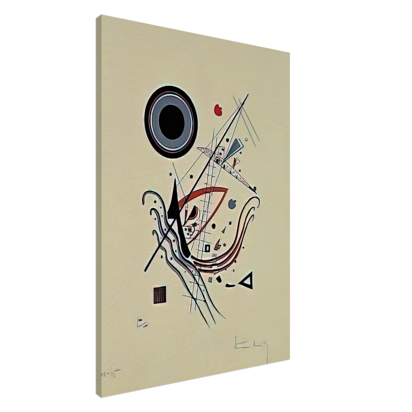 Wassily Kandinsky - BLUE 1922 Canvas - 20x30 cm / 8x12 inches-canvas