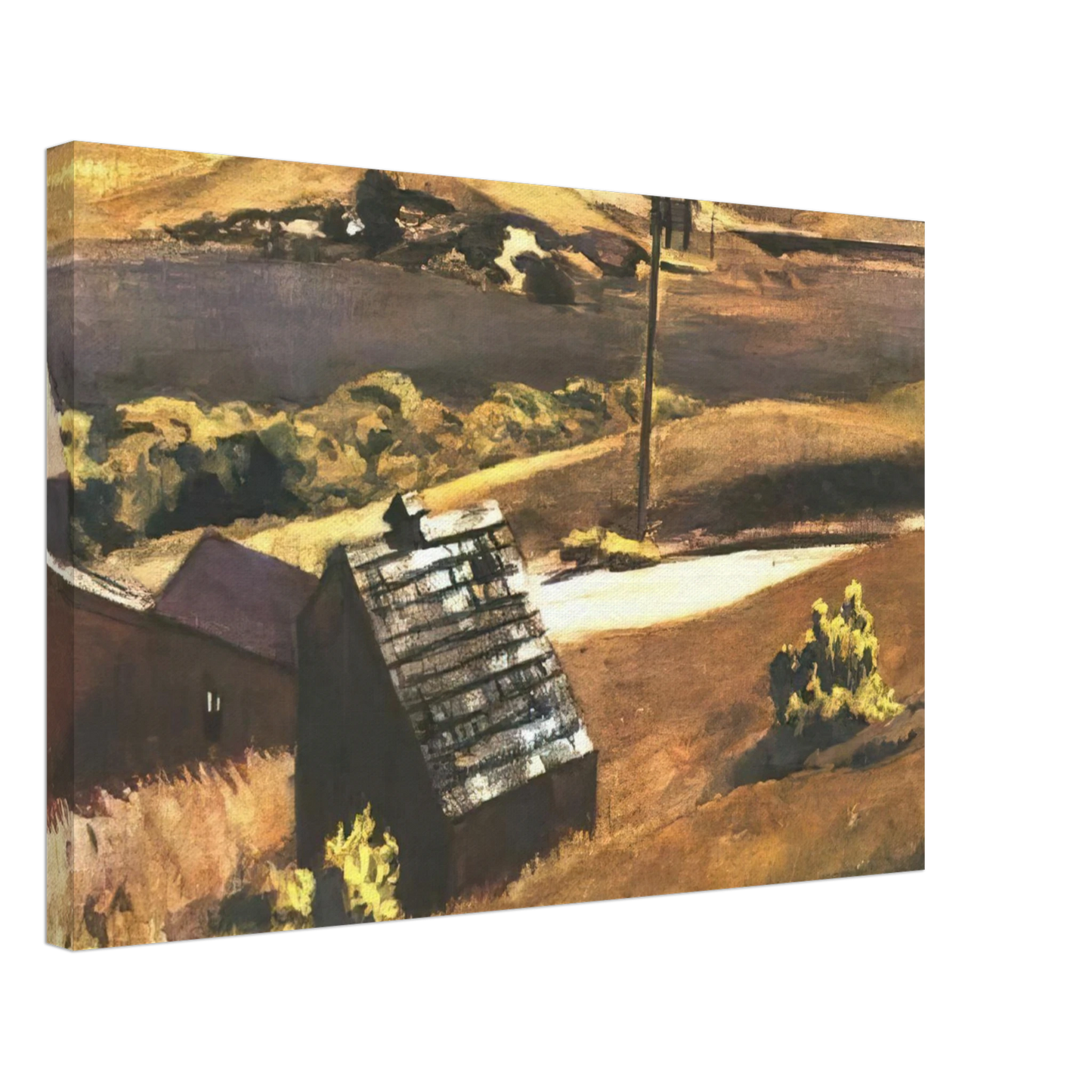 Edward Hopper - Burly Cobb Hen Coop and Barn Canvas - 70x100 cm / 28x40 inches-canvas