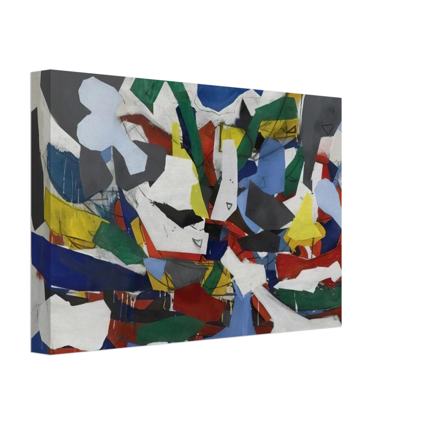 Robert Goodnough - Adventure II - 1963 Canvas - 40x60 cm / 16x24 inches-canvas