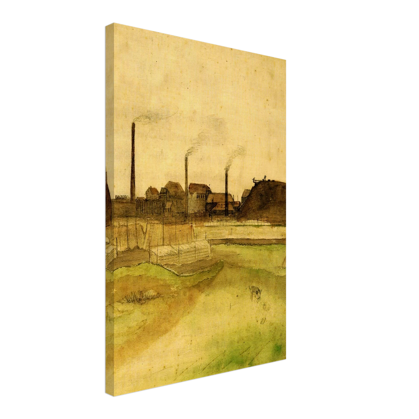 Vincent van Gogh - Coalmine in the Borinage Canvas - 40x60 cm / 16x24 inches-canvas