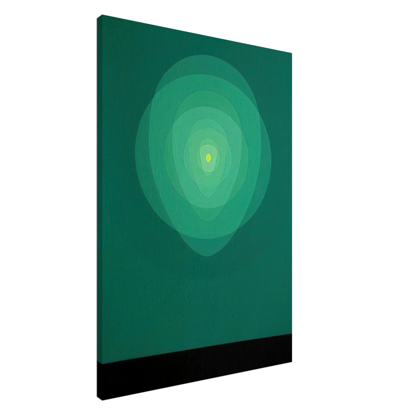 Clarence Holbrook Carter - Green Mandala - 1969 Canvas - 20x30 cm / 8x12 inches-canvas