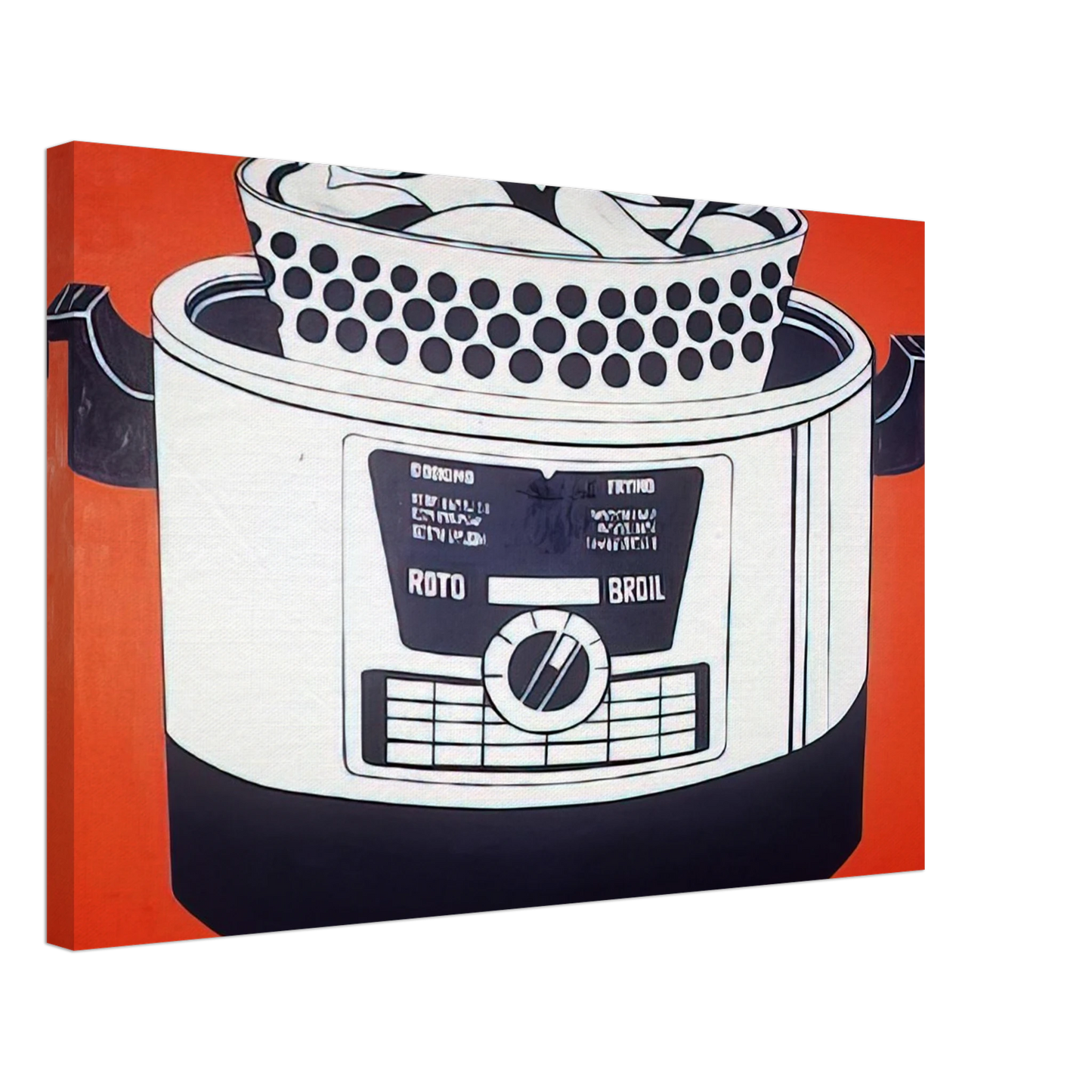 Roy Lichtenstein - ROTO BROIL 1961 Canvas - 40x60 cm / 16x24 inches-canvas