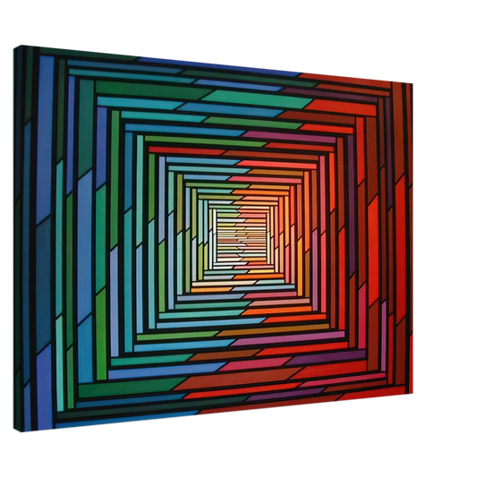 Piero Dorazio - No â€“ Stop - 1996 Canvas - 20x30 cm / 8x12 inches-canvas