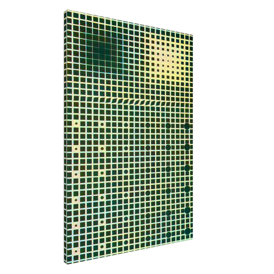 Victor Vasarely - Supernovae - 1961 Canvas - 20x30 cm / 8x12 inches-canvas