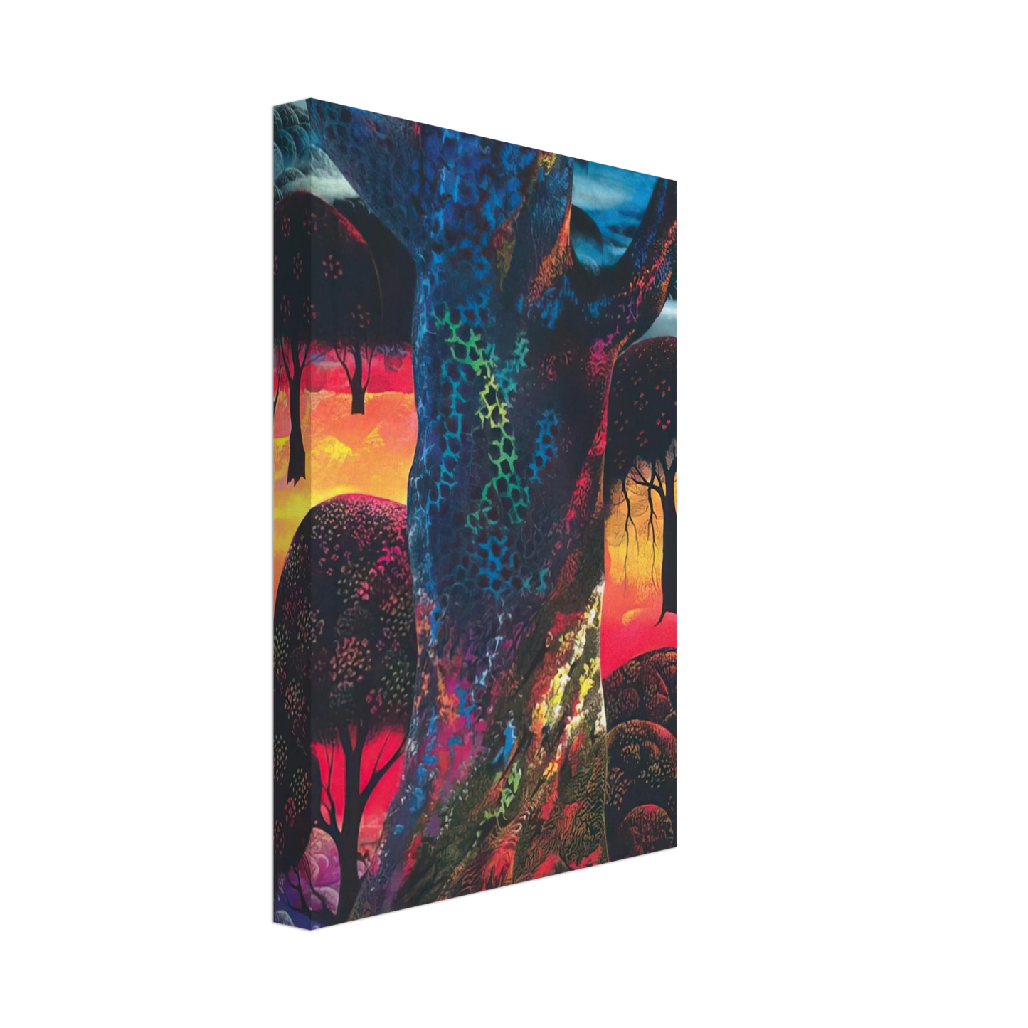 Eyvind Earle - Fire Magic Canvas - 40x60 cm / 16x24 inches-canvas