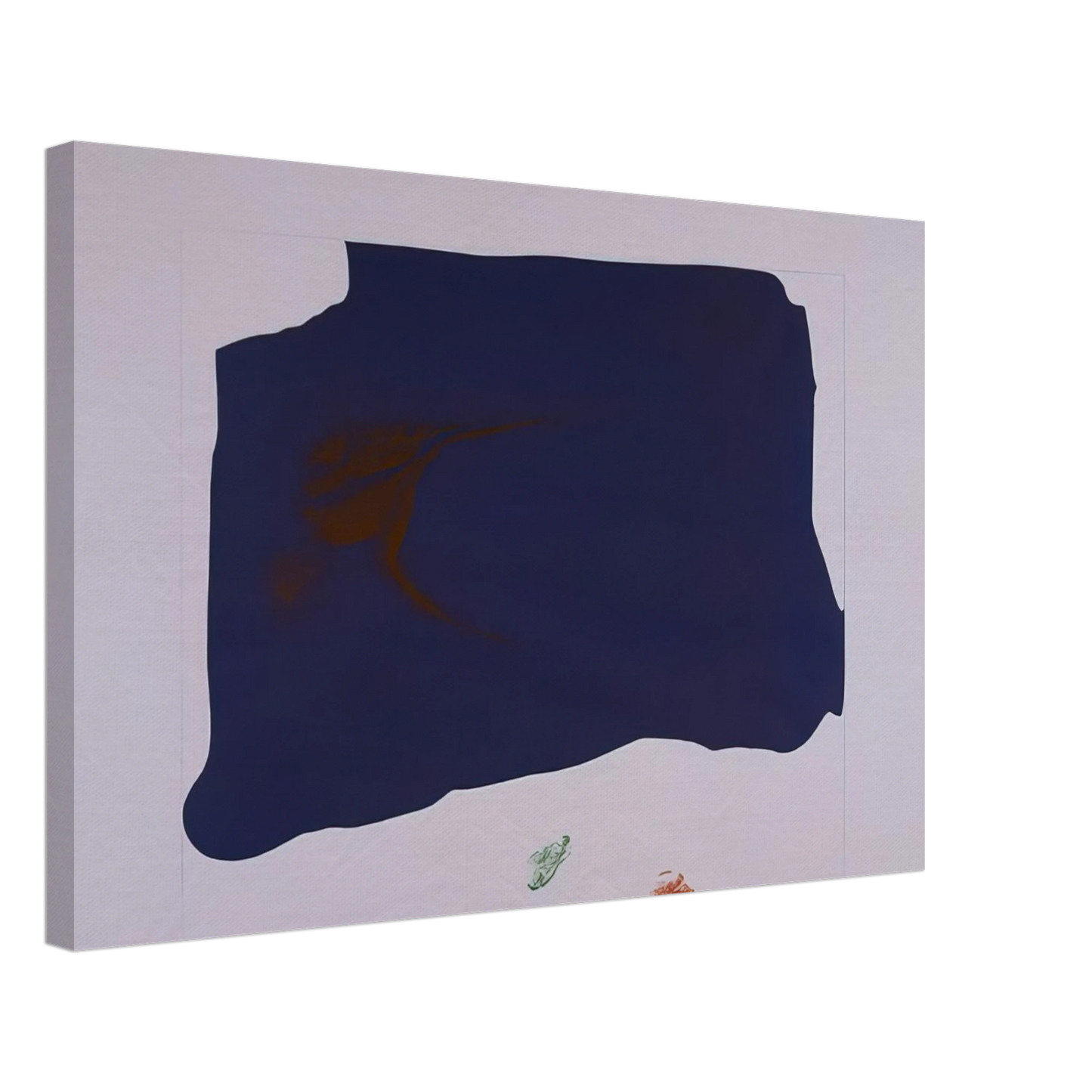 Helen Frankenthaler - Variation II on Mauve Corner - 1969 Canvas - 40x60 cm / 16x24 inches-canvas