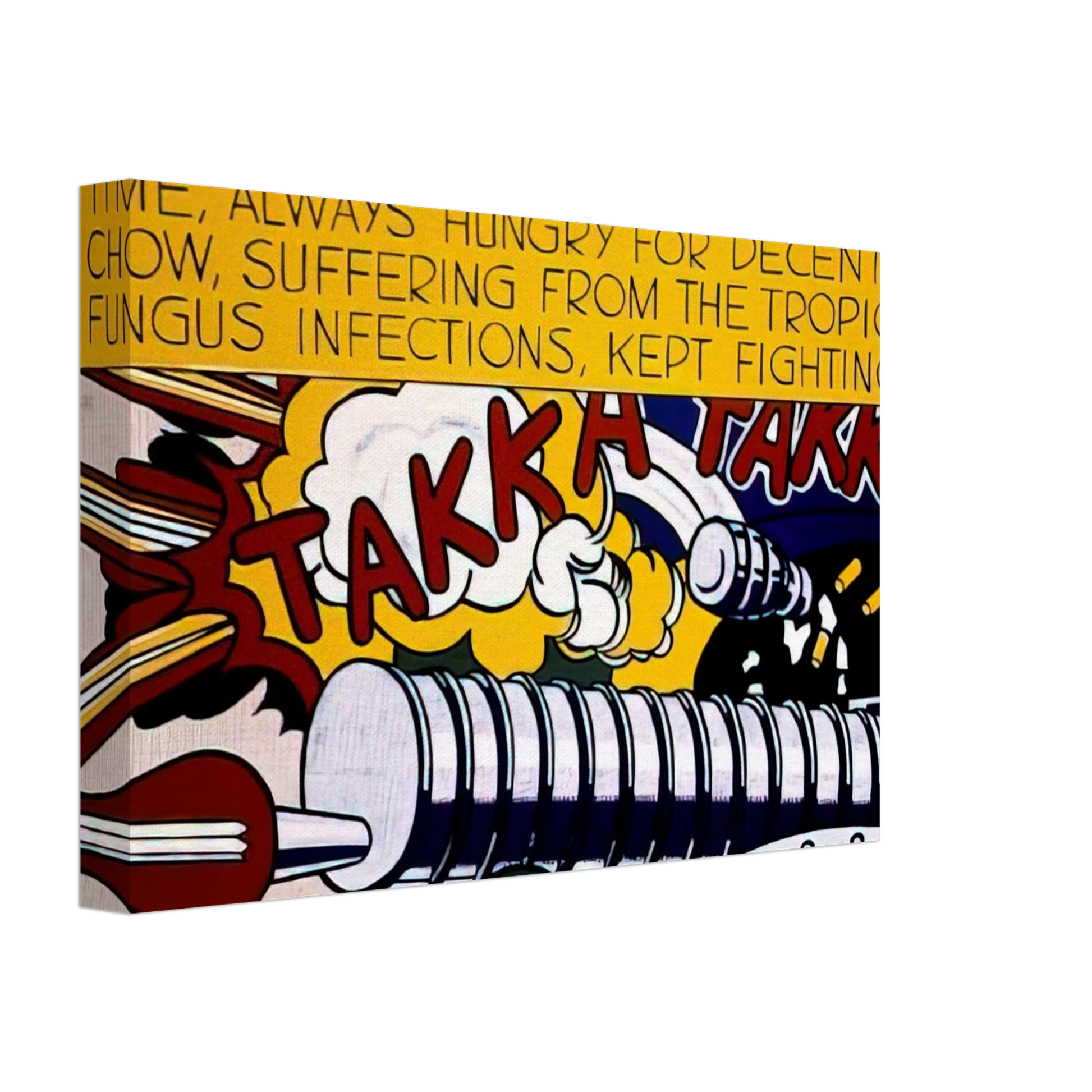 Roy Lichtenstein - TAKKA TAKKA 1962 Canvas - 40x60 cm / 16x24 inches-canvas