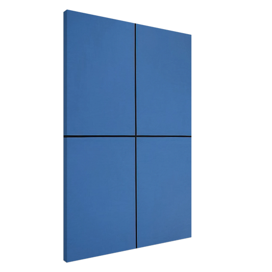 Leon Polk Smith - Event in Blue - 1994 Canvas - 20x30 cm / 8x12 inches-canvas