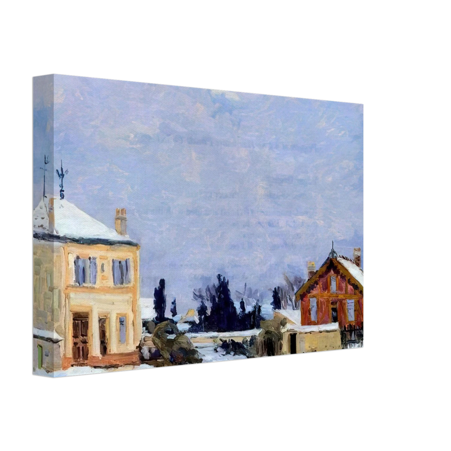 Armand Guillaumin - Neige - 1876 Canvas - 70x100 cm / 28x40 inches-canvas