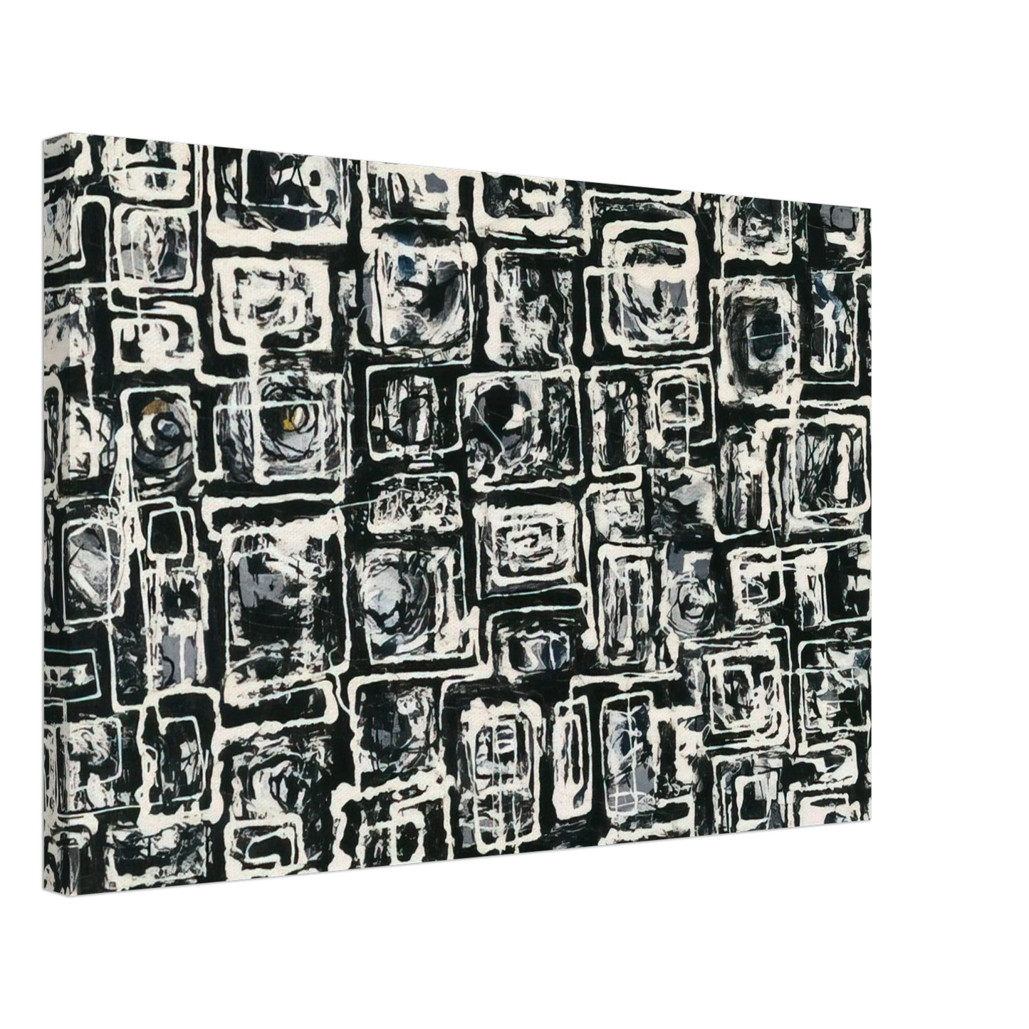 Lee Krasner - White Squares Canvas - 70x100 cm / 28x40 inches-canvas
