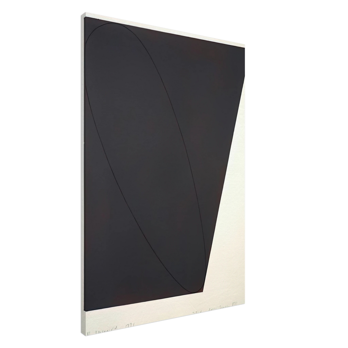 Robert Mangold - STUDY ATTIC SERIES XII 1991 Canvas - 20x30 cm / 8x12 inches-canvas