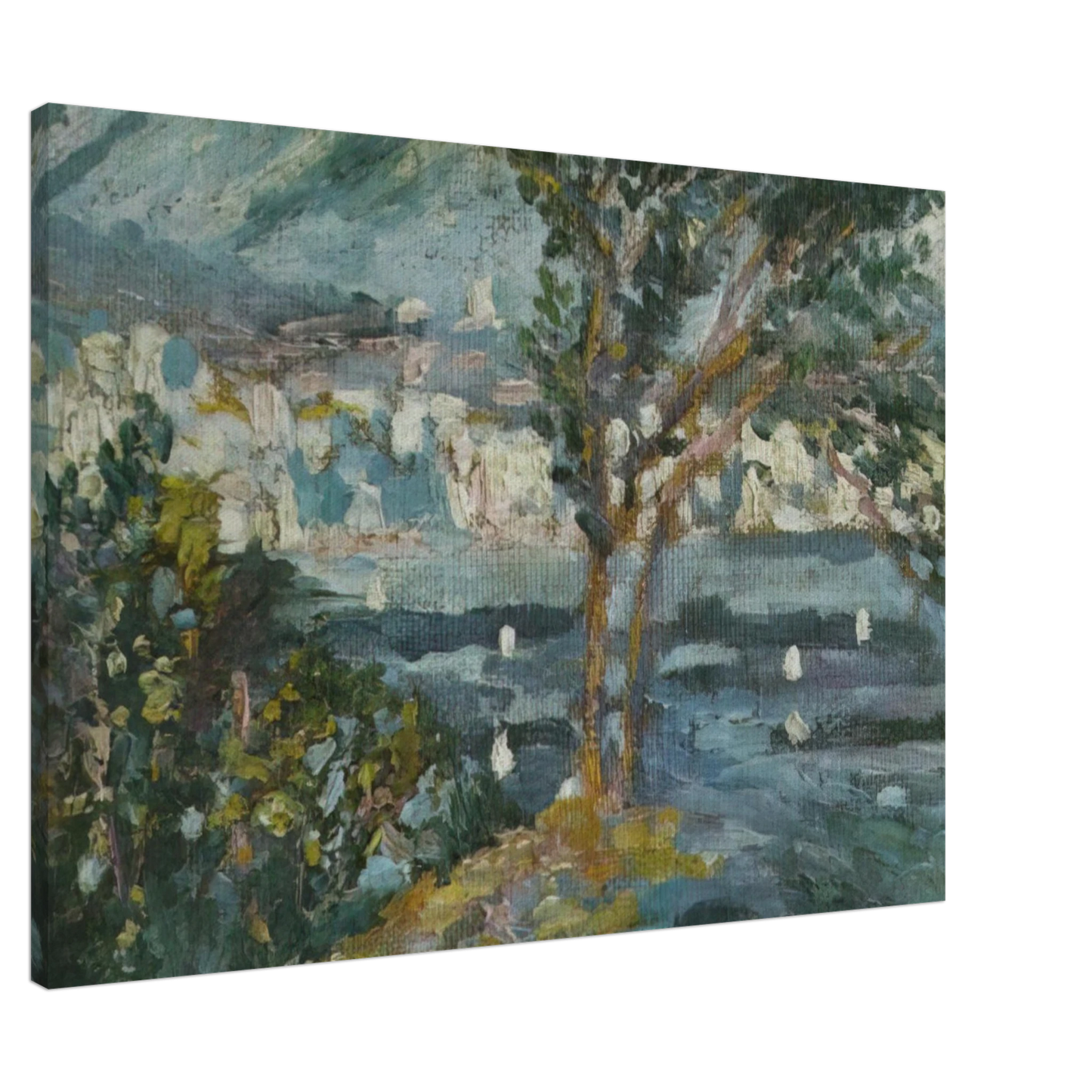 Salvador Dali - LANDSCAPE CADAQUES 1920 Canvas - 20x30 cm / 8x12 inches-canvas