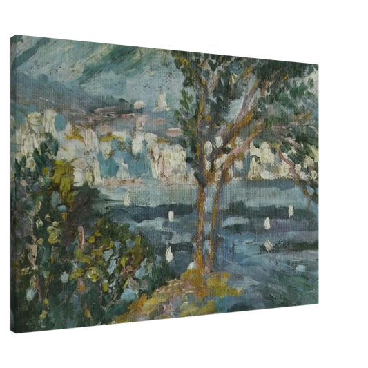 Salvador Dali - LANDSCAPE CADAQUES 1920 Canvas - 20x30 cm / 8x12 inches-canvas