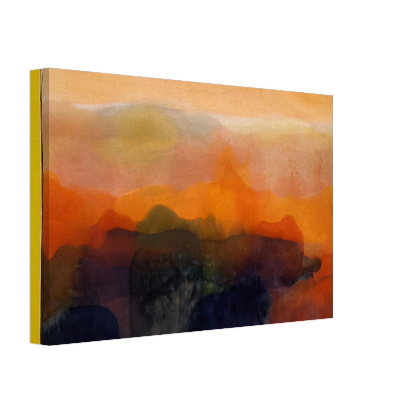 Ronnie Landfield - Valley of Stone - 1989 Canvas - 70x100 cm / 28x40 inches-canvas