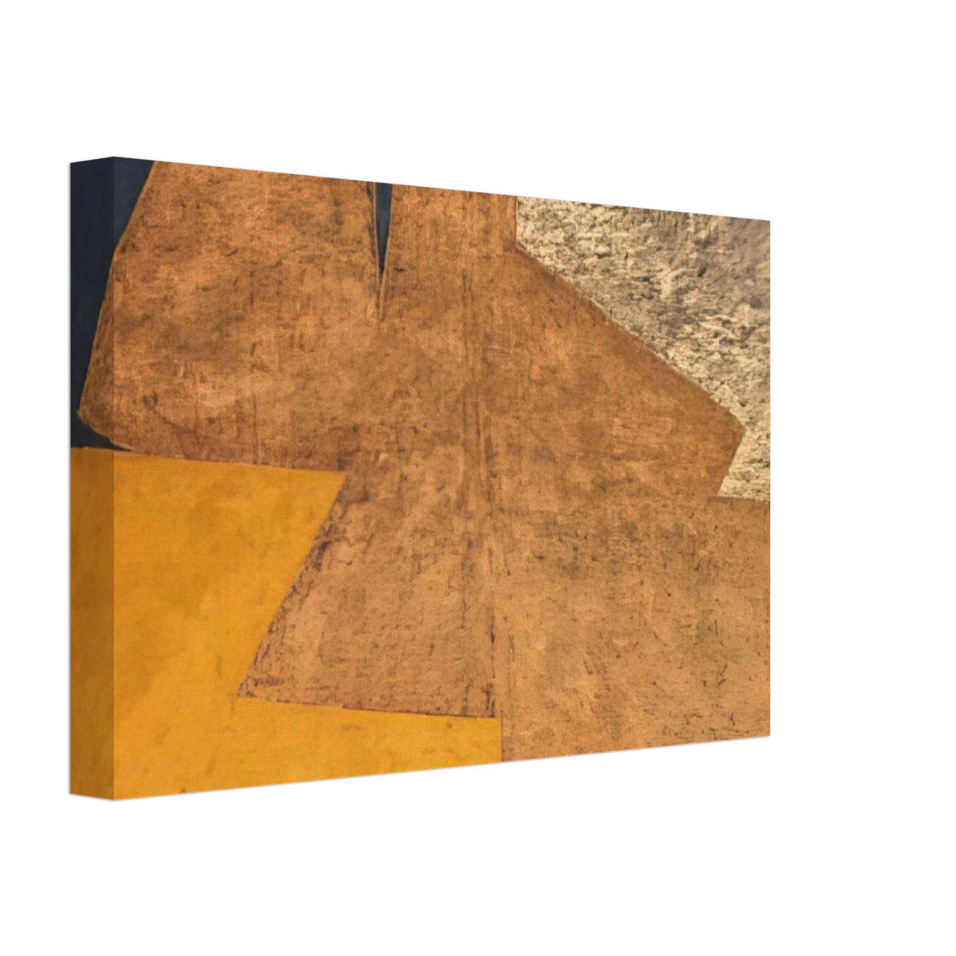 Serge Poliakoff - Composition jaune, mauve, bleu et noir La table d'or - 1952 Canvas - 70x100 cm / 28x40 inches-canvas