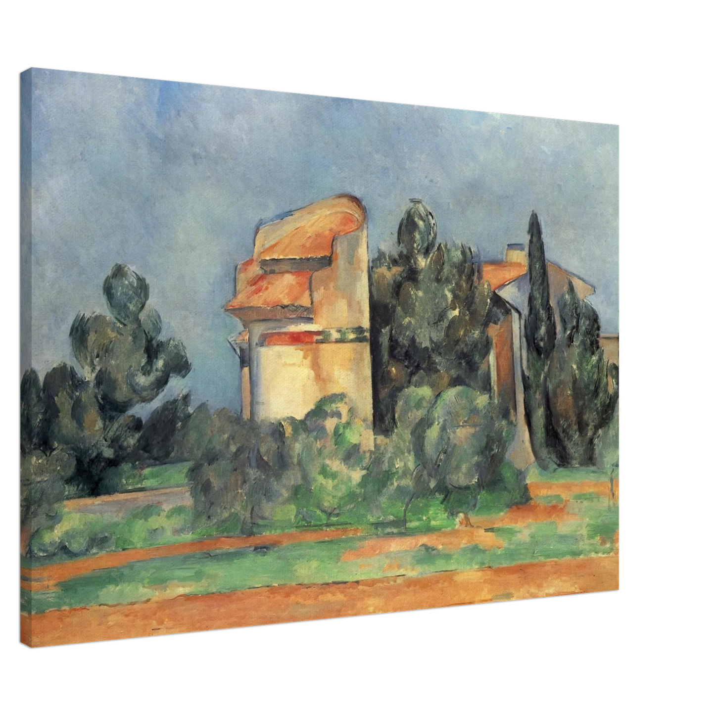 Paul Cezanne - The Pigeon Tower At Bellevue Canvas - 20x30 cm / 8x12 inches-canvas