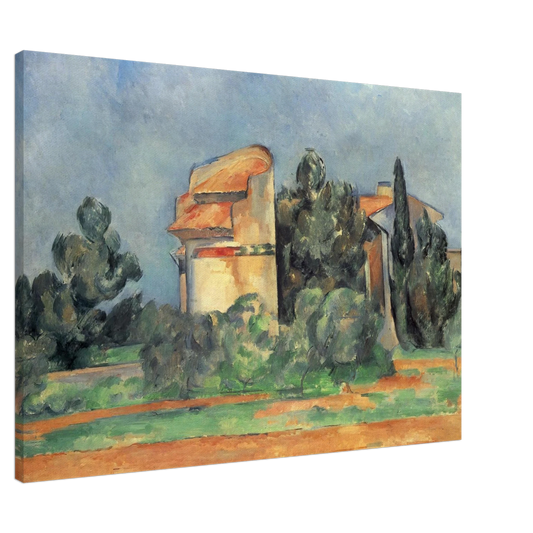 Paul Cezanne - The Pigeon Tower At Bellevue Canvas - 20x30 cm / 8x12 inches-canvas
