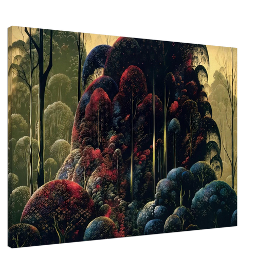 Eyvind Earle - Wind Breaks Canvas - 20x30 cm / 8x12 inches-canvas