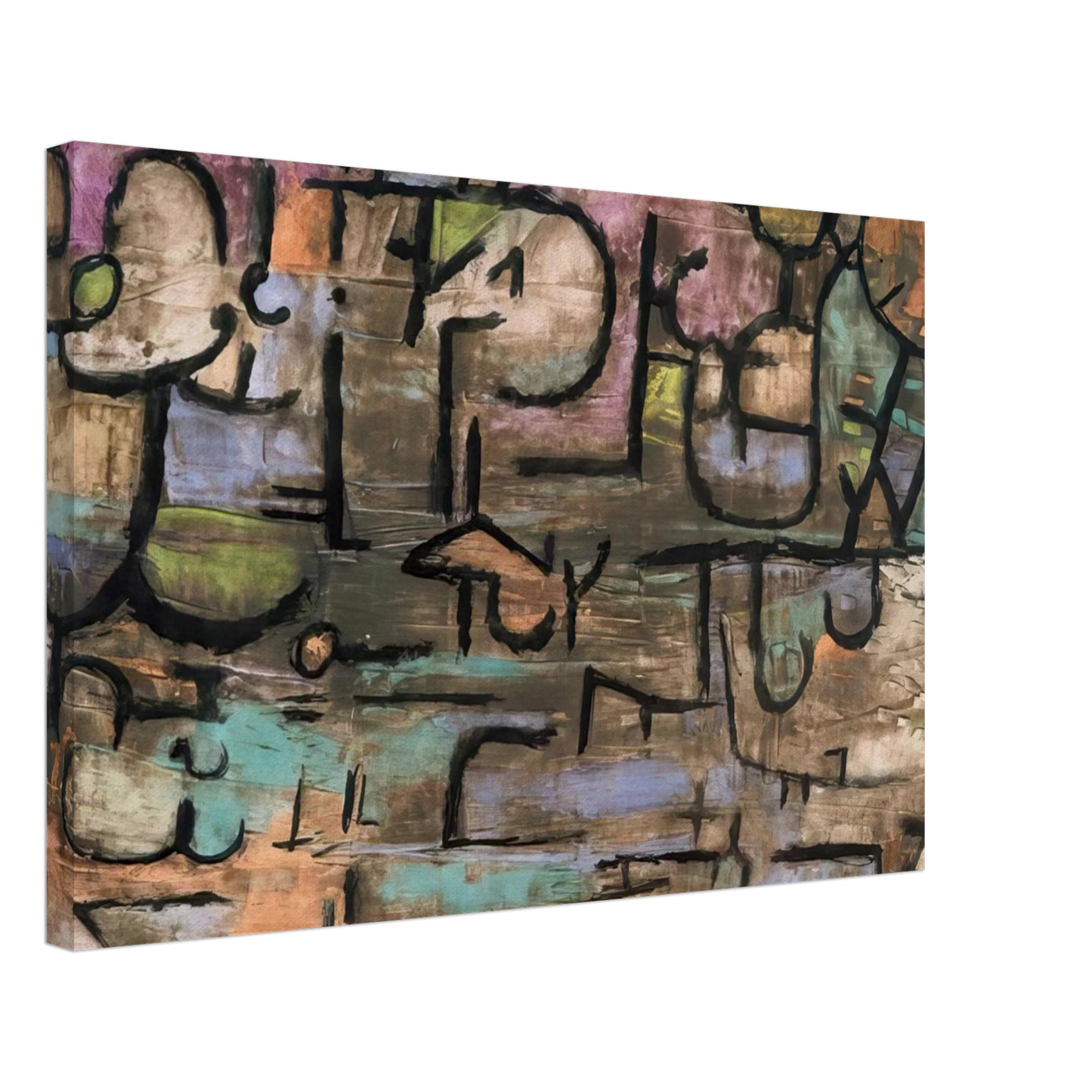 Paul Klee - AFTER THE FLOODS 1936 Canvas - 70x100 cm / 28x40 inches-canvas