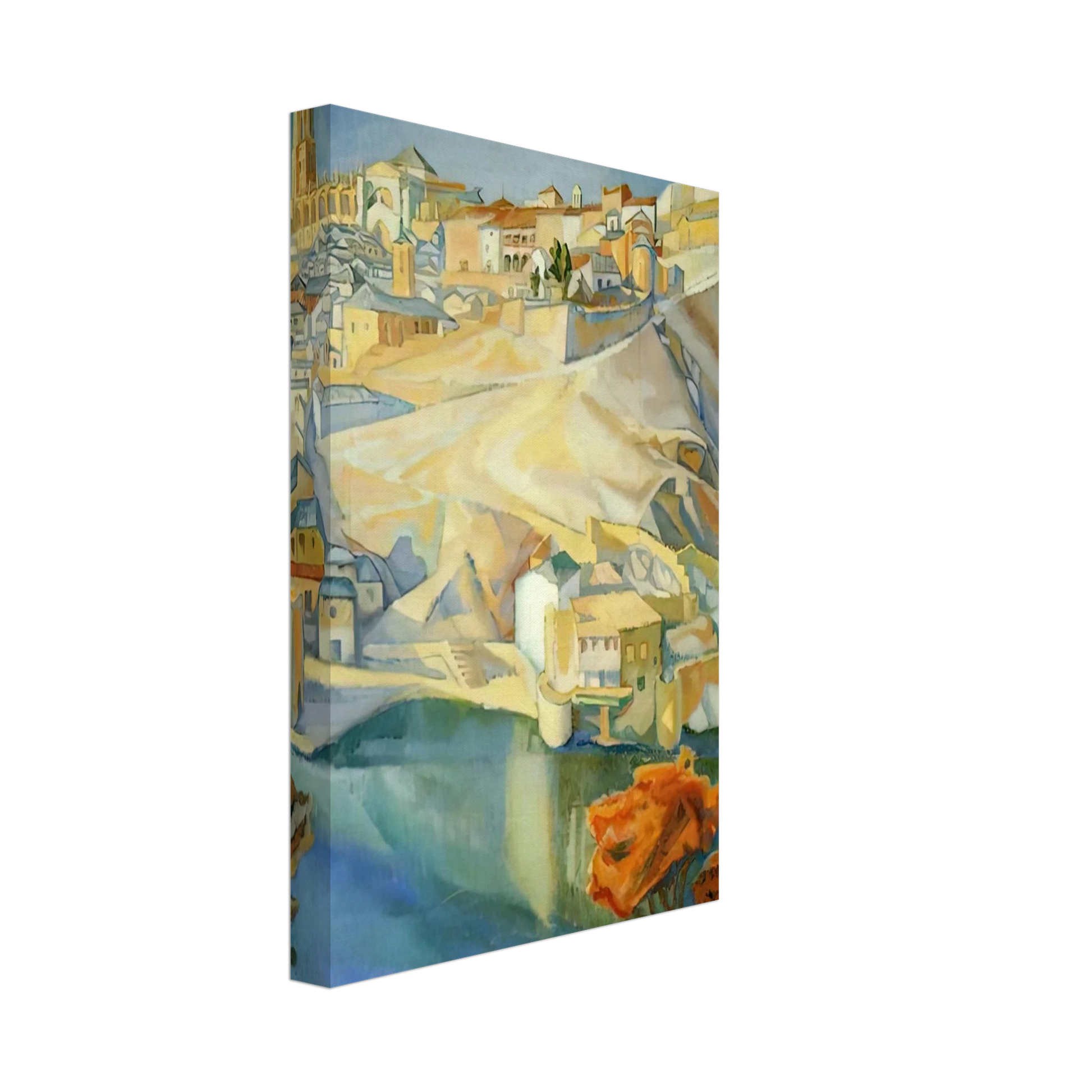 Diego Rivera - VIEW OF TOLEDO 1912 Canvas - 70x100 cm / 28x40 inches-canvas