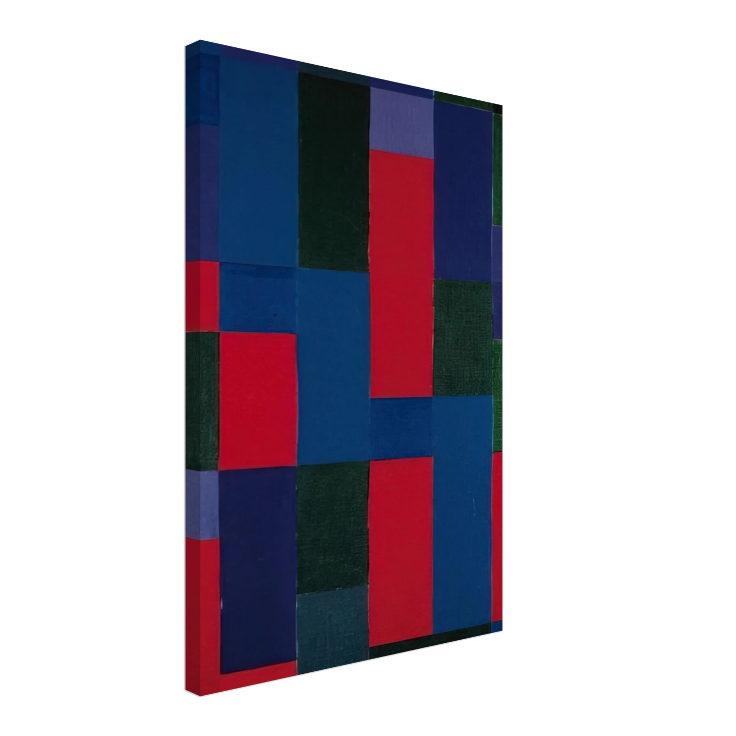 Johannes Itten - Grn-Blau-Rot - 1967 Canvas - 40x60 cm / 16x24 inches-canvas