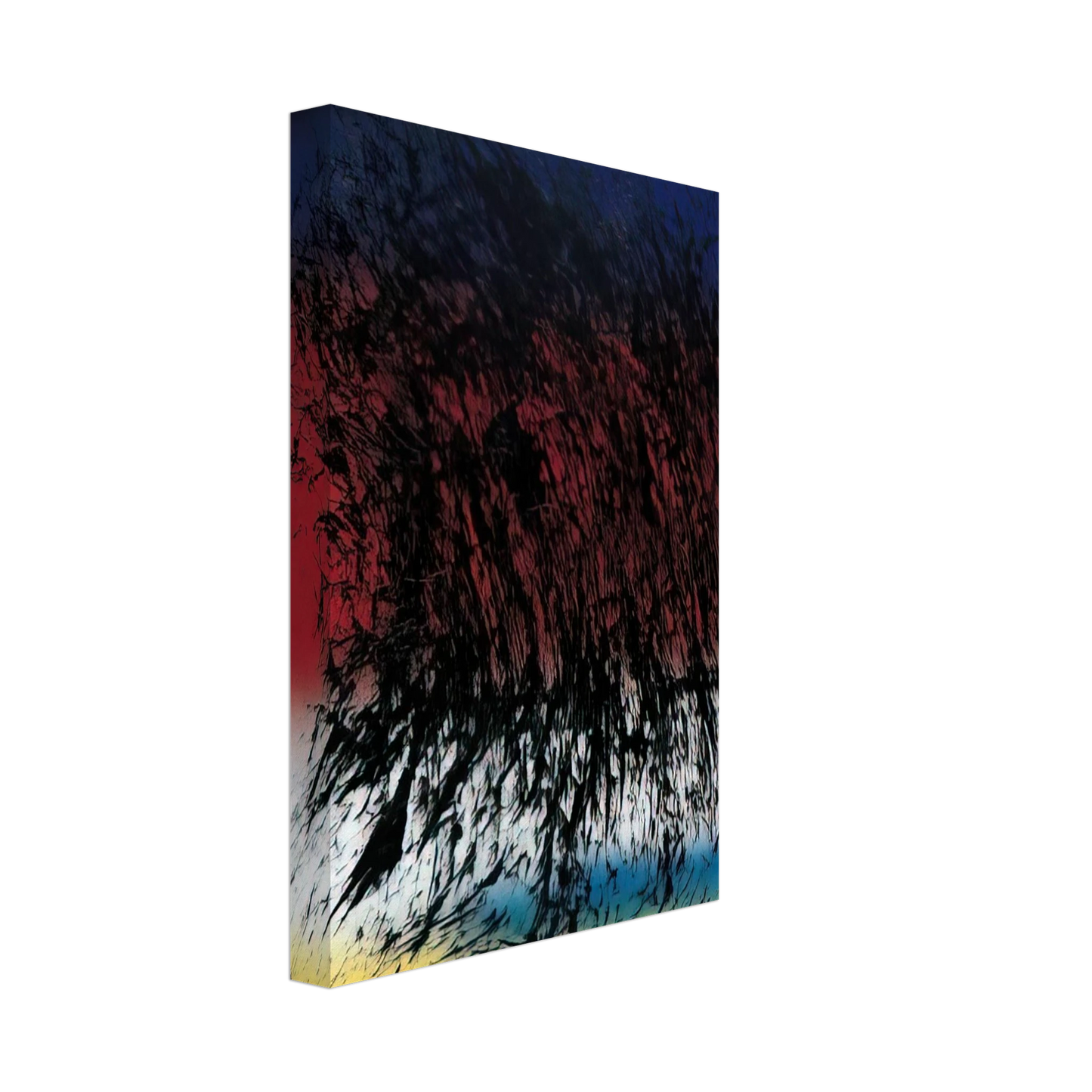 Hans Hartung - Untitled - 1982 Canvas - 70x100 cm / 28x40 inches-canvas