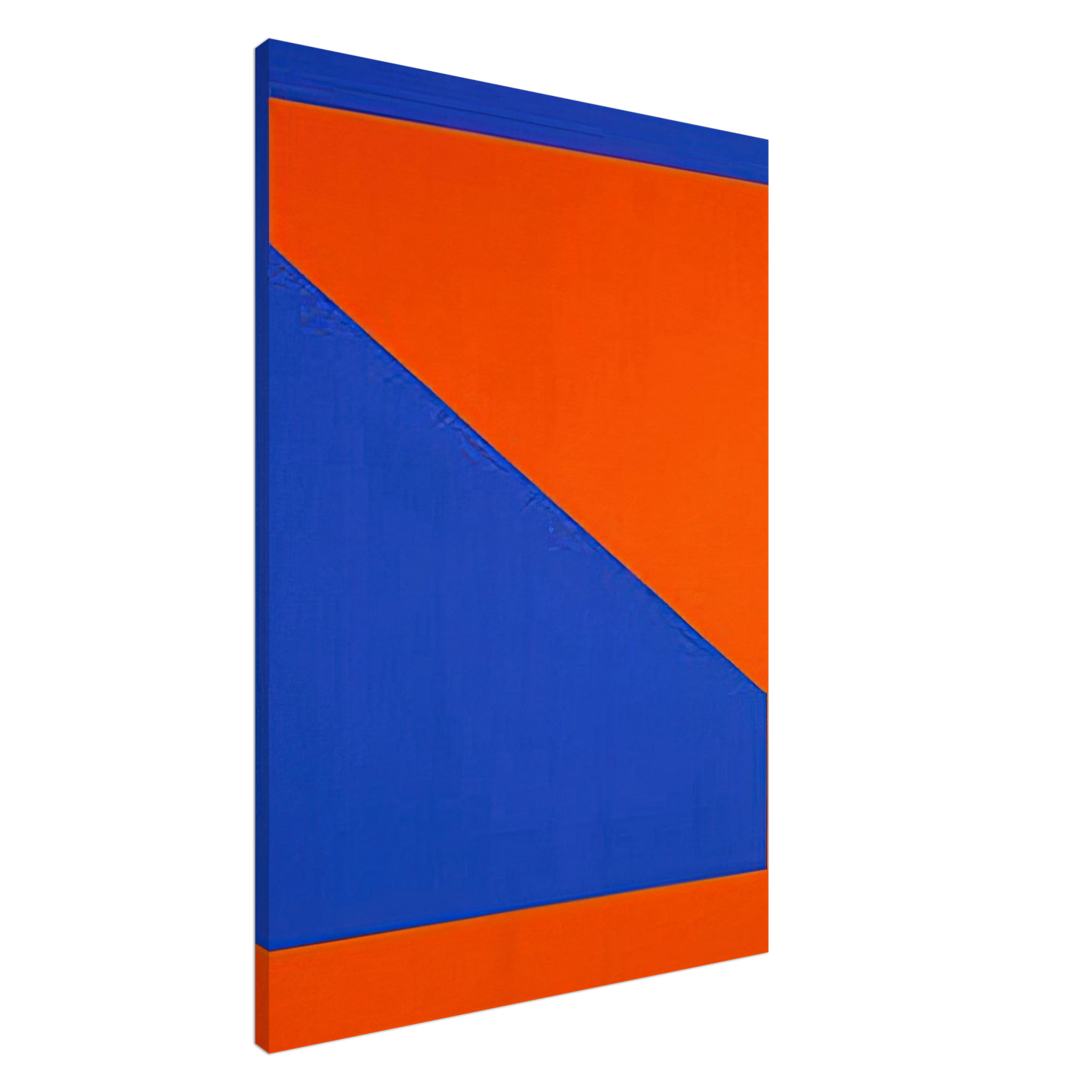 Carmen Herrera - Blue with Orange - 1984 Canvas - 20x30 cm / 8x12 inches-canvas