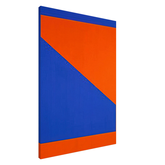 Carmen Herrera - Blue with Orange - 1984 Canvas - 20x30 cm / 8x12 inches-canvas