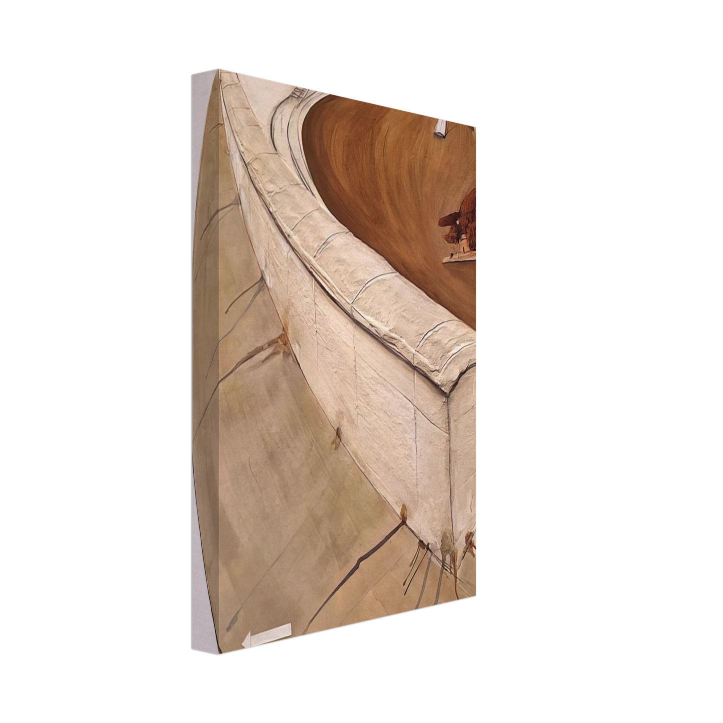 Brett Whiteley - The 15 Great Dog Pisses of Paris - 1989 Canvas - 40x60 cm / 16x24 inches-canvas