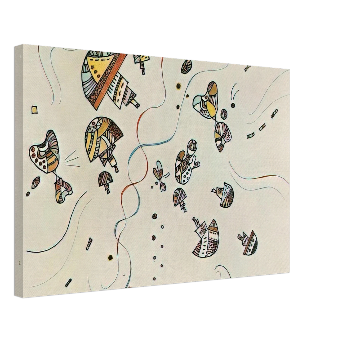 Wassily Kandinsky - LAST WATERCOLOUR 1944 Canvas - 40x60 cm / 16x24 inches-canvas