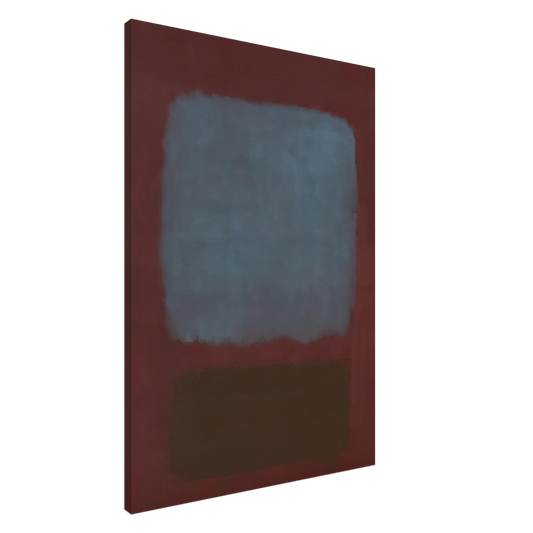 Mark Rothko - No. 37No. 19 Slate Blue and Brown on Plum - 1958 Canvas - 20x30 cm / 8x12 inches-canvas