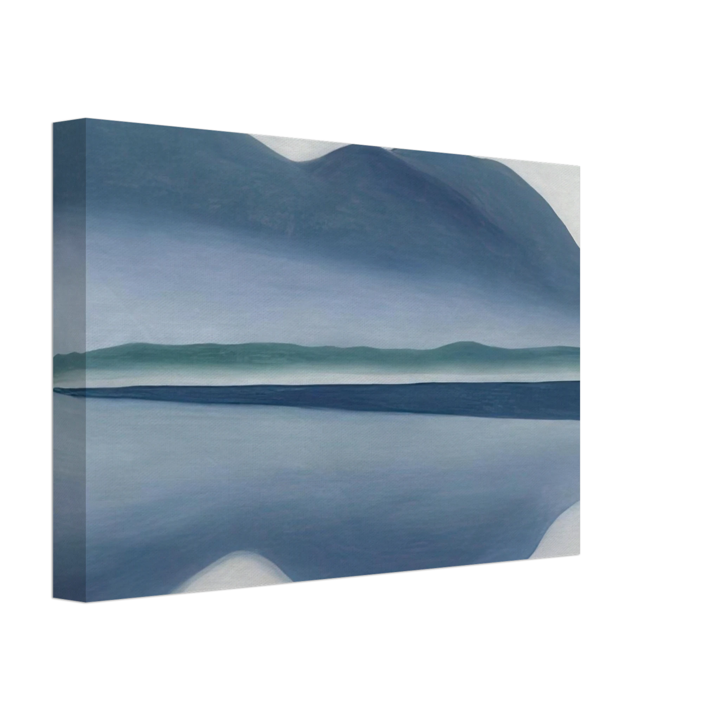 Georgia O'Keeffe - Lake George  formerly Reflection Seascape  Canvas - 40x60 cm / 16x24 inches-canvas