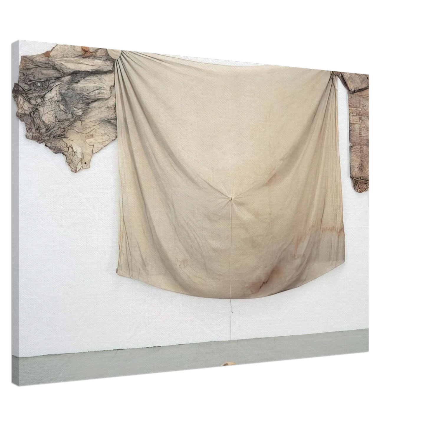 Robert Rauschenberg - FRANCISCAN II 1972 Canvas - 20x30 cm / 8x12 inches-canvas