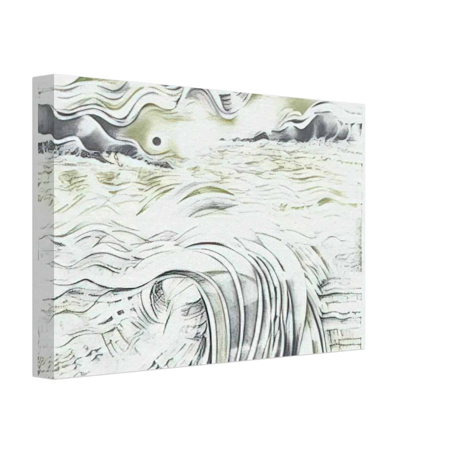 Lee Bontecou - AN UNTITLED PRINT 1982 Canvas - 70x100 cm / 28x40 inches-canvas