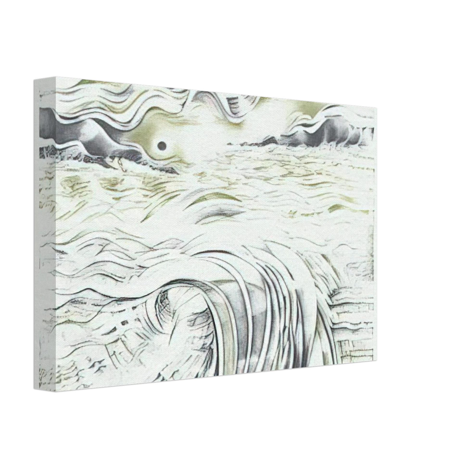 Lee Bontecou - AN UNTITLED PRINT 1982 Canvas - 70x100 cm / 28x40 inches-canvas