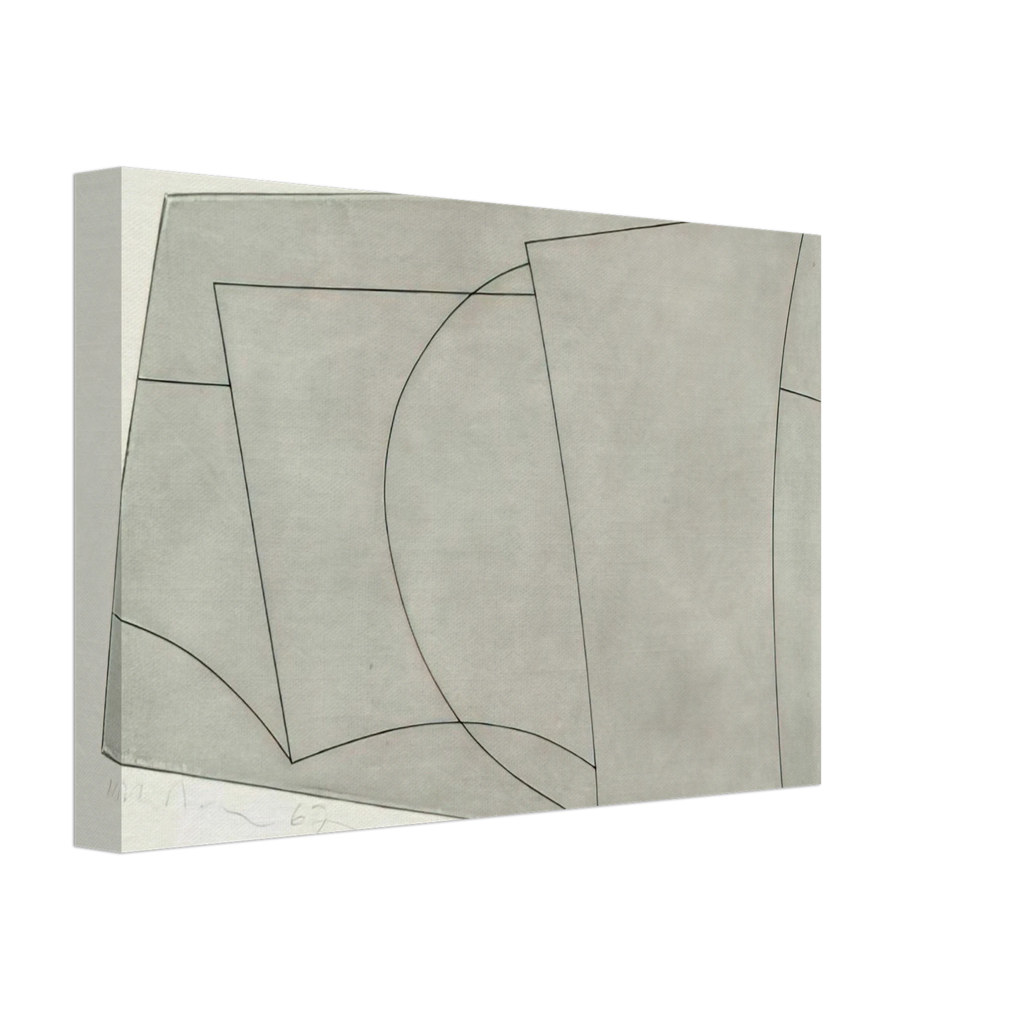 Ben Nicholson - Aegean 2 - 1967 Canvas - 40x60 cm / 16x24 inches-canvas