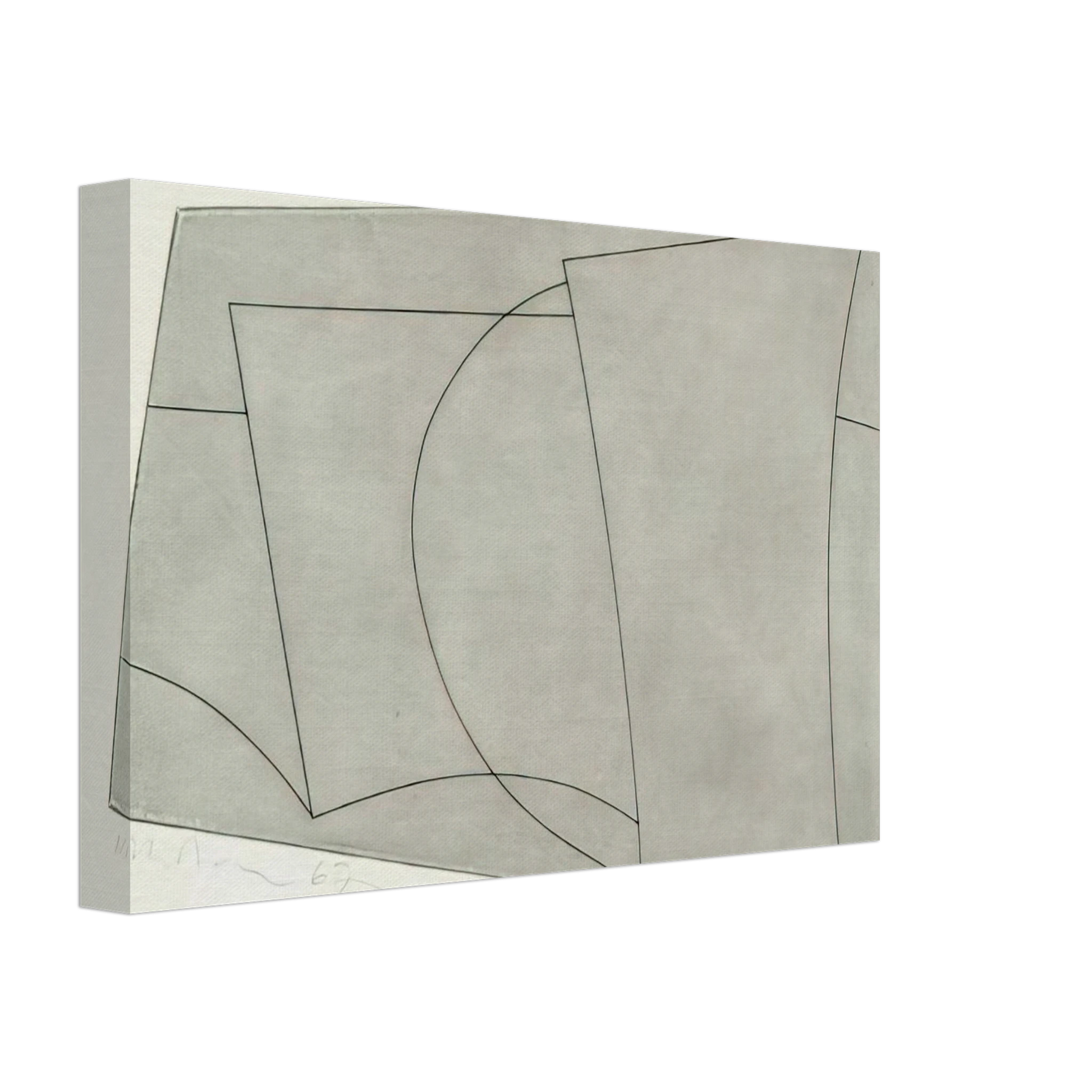 Ben Nicholson - Aegean 2 - 1967 Canvas - 40x60 cm / 16x24 inches-canvas