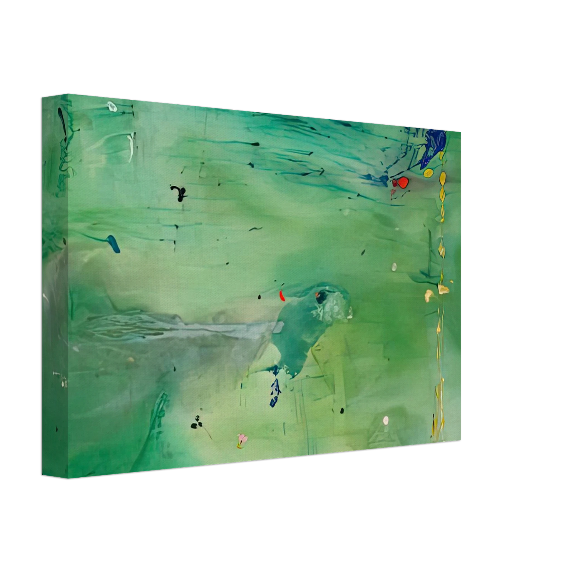 Helen Frankenthaler - A Green Thought in a Green Shade, 1981- Canvas - 70x100 cm / 28x40 inches-canvas