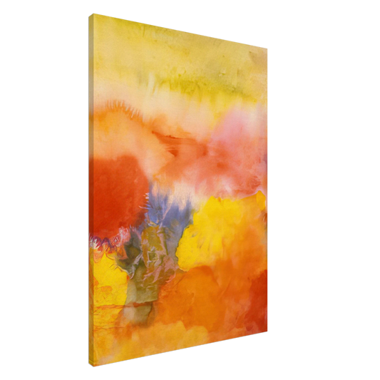 Ronnie Landfield - Abundance In The Garden - 1992 Canvas - 20x30 cm / 8x12 inches-canvas