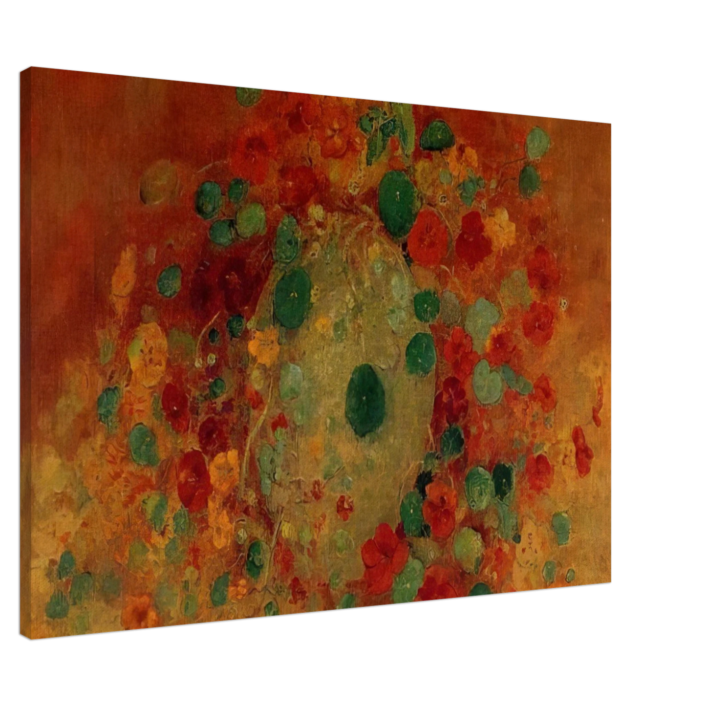 Odilon Redon - NASTURTIUMS Canvas - 20x30 cm / 8x12 inches-canvas