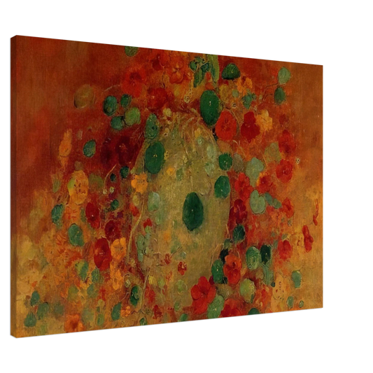Odilon Redon - NASTURTIUMS Canvas - 20x30 cm / 8x12 inches-canvas