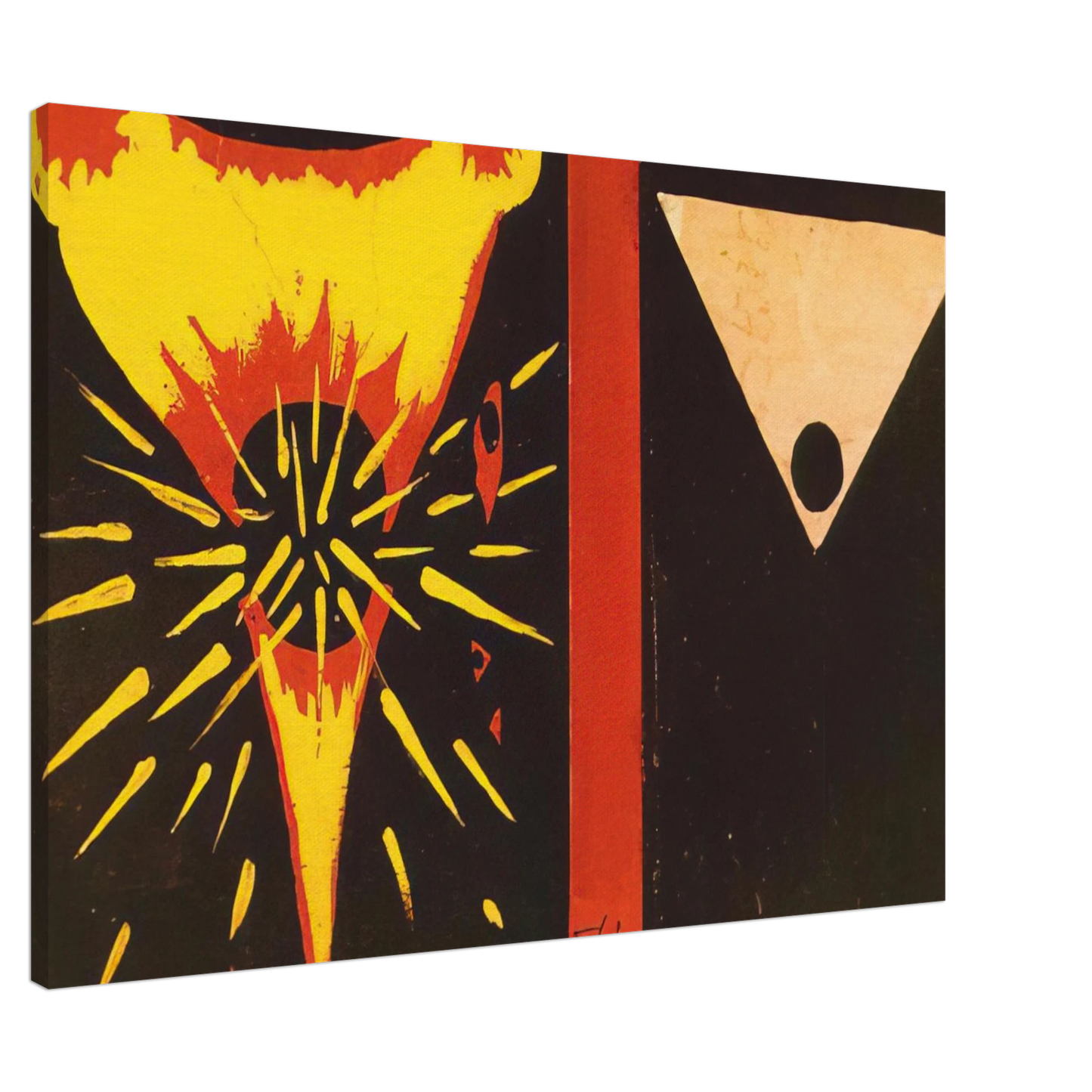 Salvador Dali - STUDY FOR CHRIST OF ST JOHN OF THE CROSS 1951 Canvas - 20x30 cm / 8x12 inches-canvas