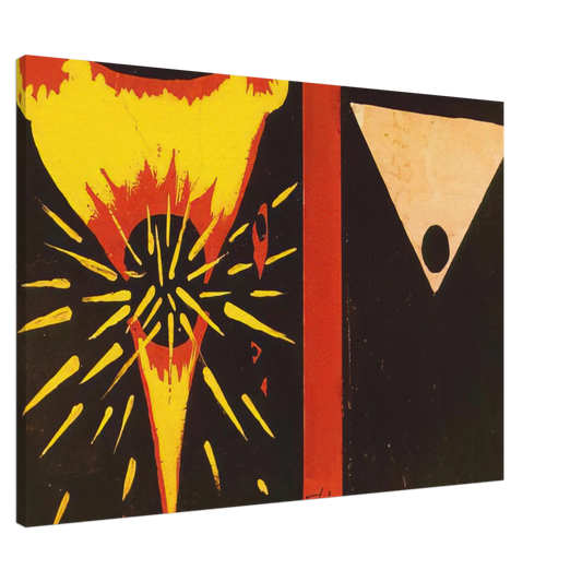 Salvador Dali - STUDY FOR CHRIST OF ST JOHN OF THE CROSS 1951 Canvas - 20x30 cm / 8x12 inches-canvas