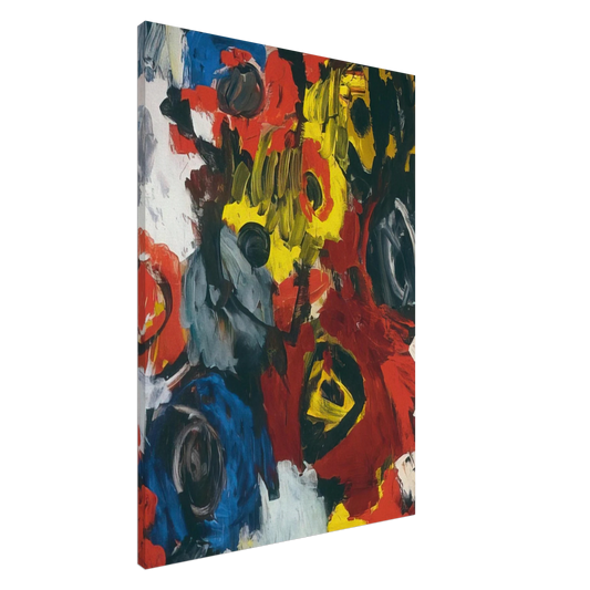 Ernst Wilhelm Nay - Furioso - 1963 Canvas - 20x30 cm / 8x12 inches-canvas
